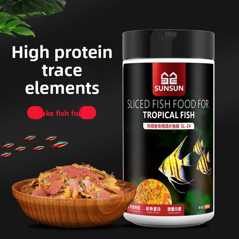 Tetra Food Tropical Flakes - SUNSUN Comida en escamas de peces