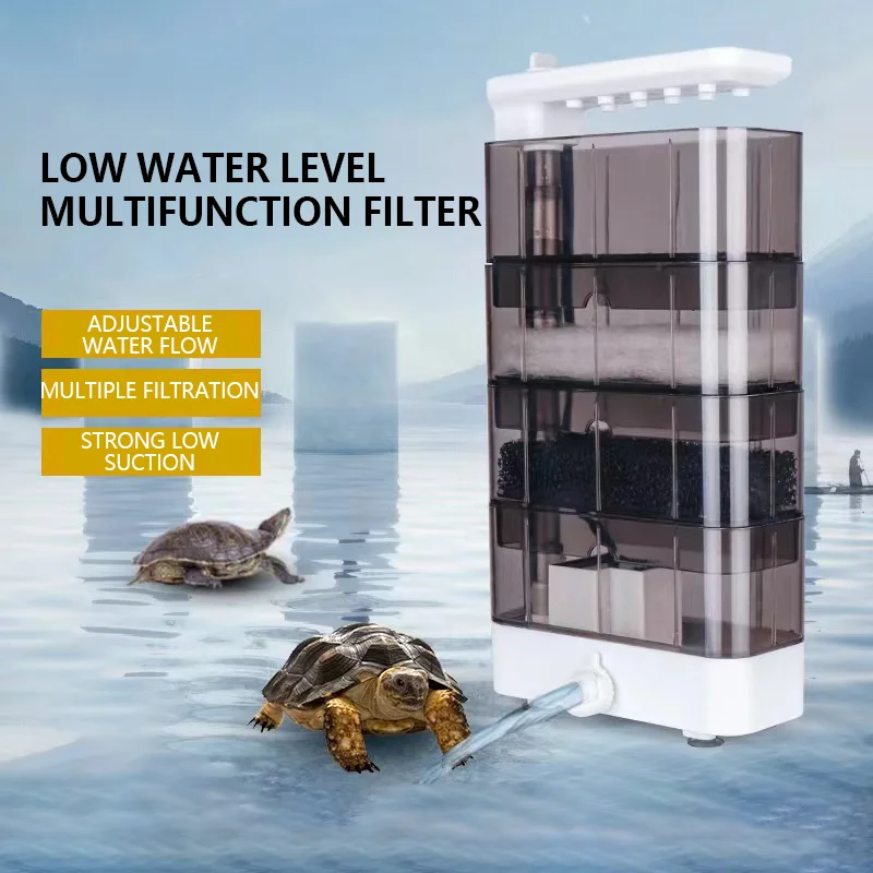 Water Dish Reptile - Filtro de tanque de tortuga y